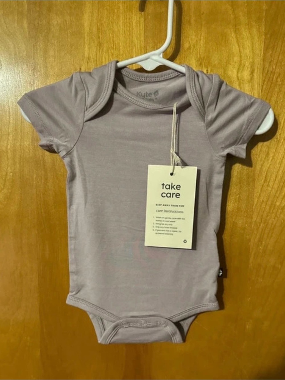 Kyte BABY Lavender Short Sleeve Bodysuit